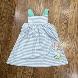 Busy Bees Smocks: Seahorse Dress size 4T